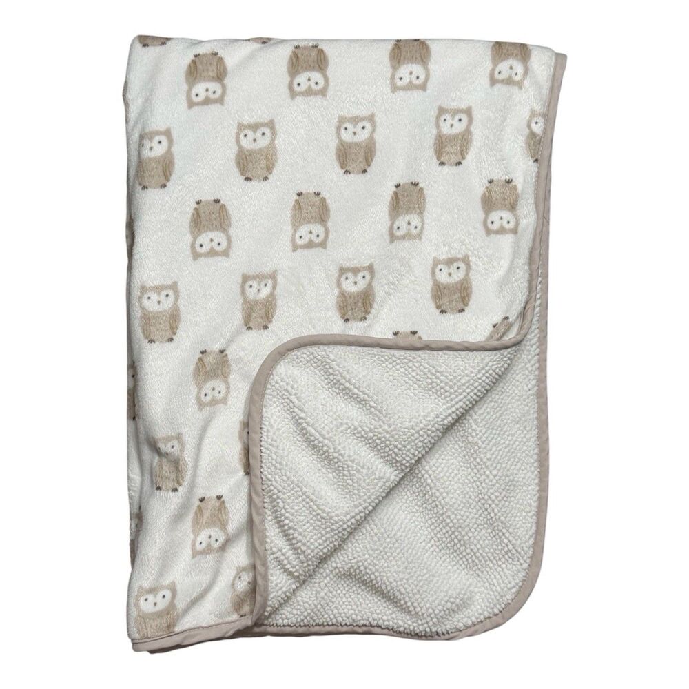Carter's Baby Blanket Multipurpose Owls 37 x 28 Inches